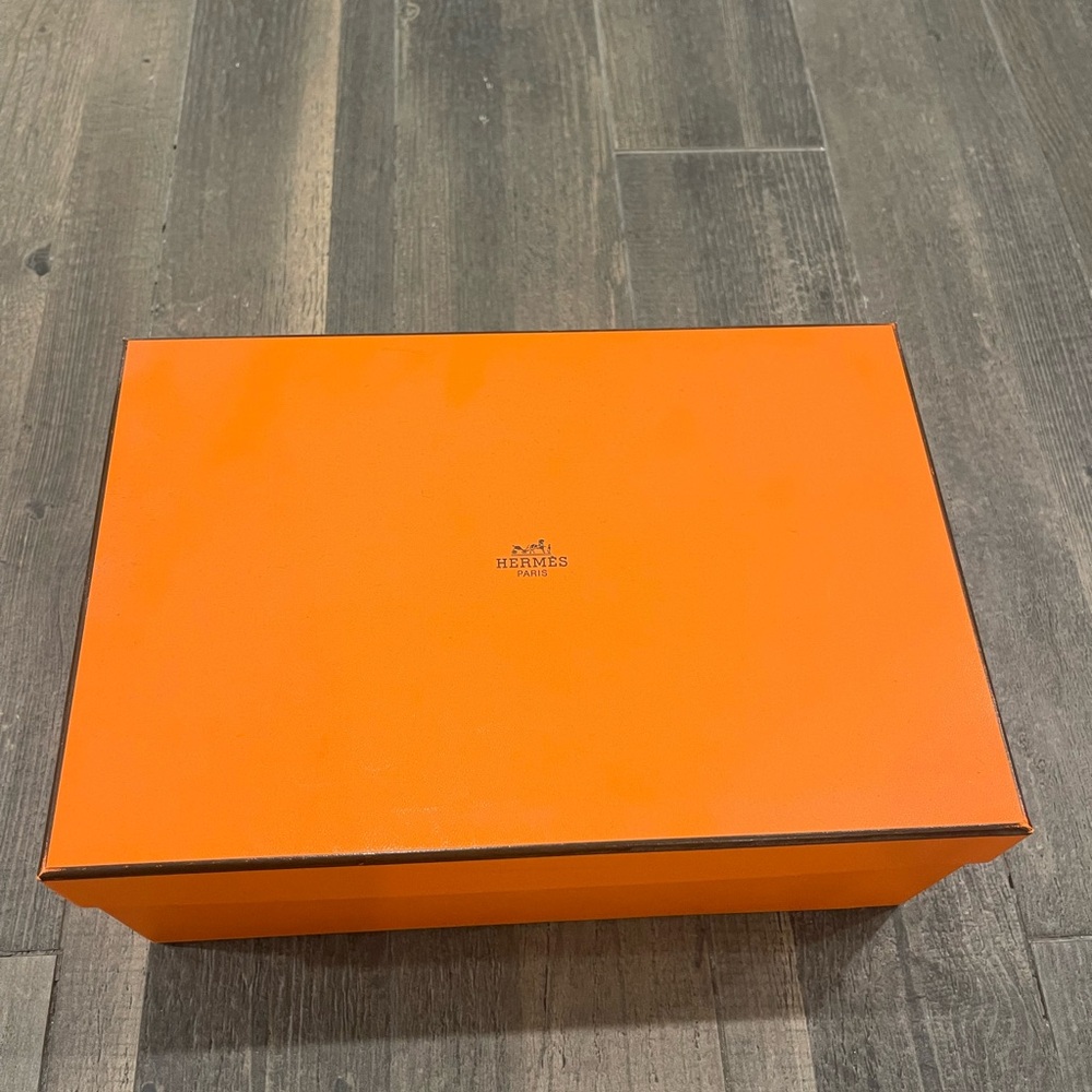 Hermès Red and Orange Chypre Sandals - Picture 4 of 5
